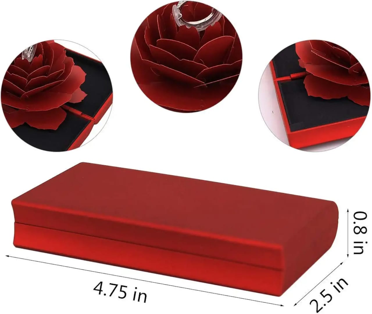 Elegant Box with Premium Heart Ring 💖+Gift Packaging